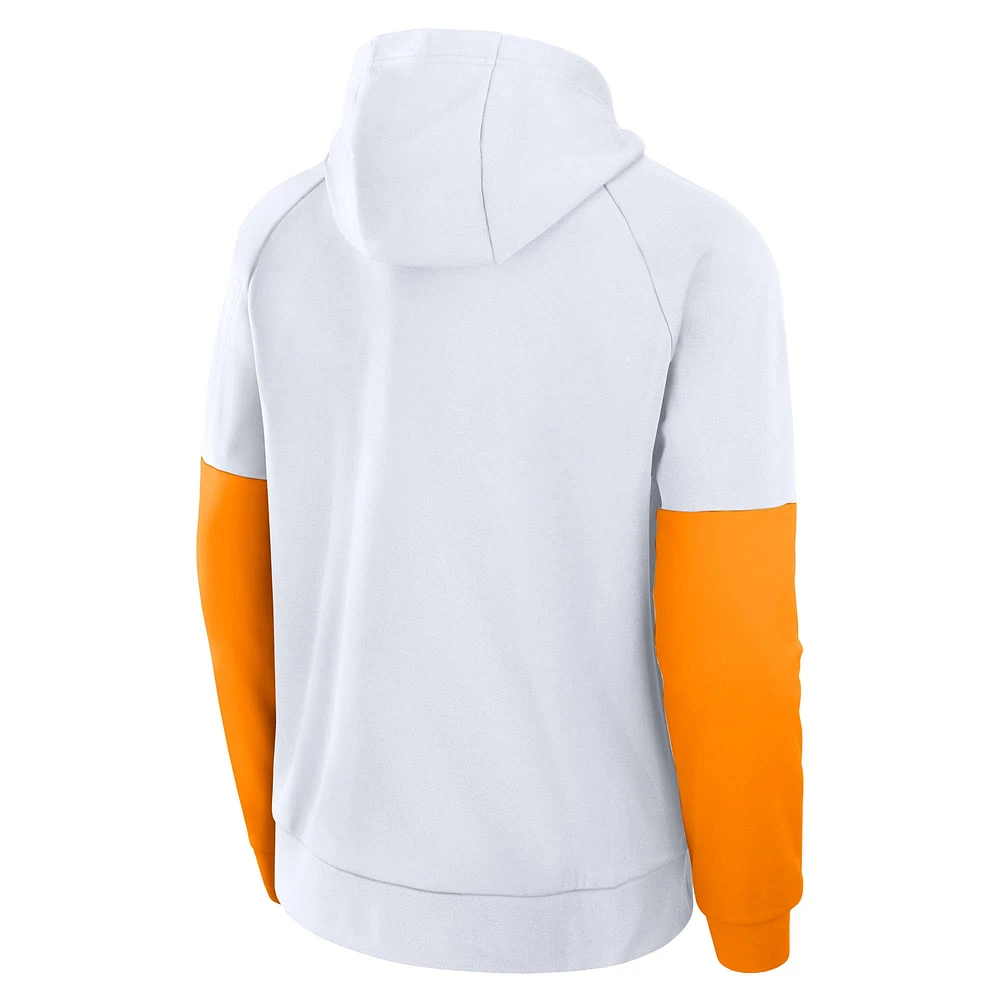 Men's Nike White Tennessee Volunteers Fitness Performance Pullover Hoodie