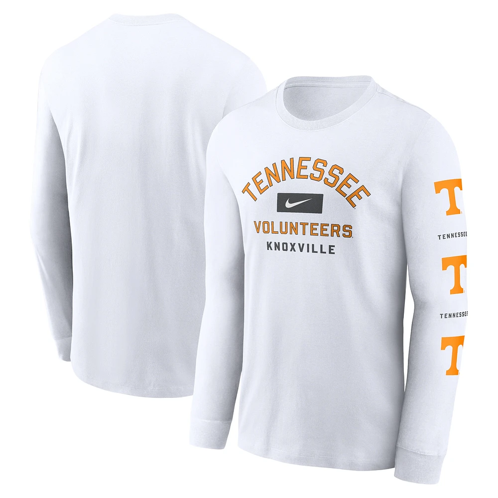 Men's Nike White Tennessee Volunteers Primetime Classic Location Long Sleeve T-Shirt