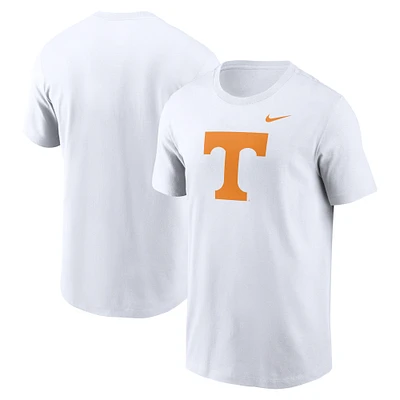 T-shirt Nike pour hommes, blanc, Tennessee Volunteers, Primetime Evergreen, logo
