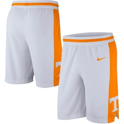 Short de basket-ball Nike Tennessee Volunteers Retro Replica Performance blanc pour homme