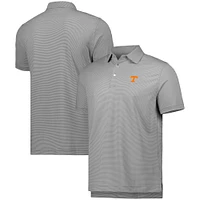 Men's Peter Millar Gray Tennessee Volunteers Jubilee Striped Performance Jersey Polo