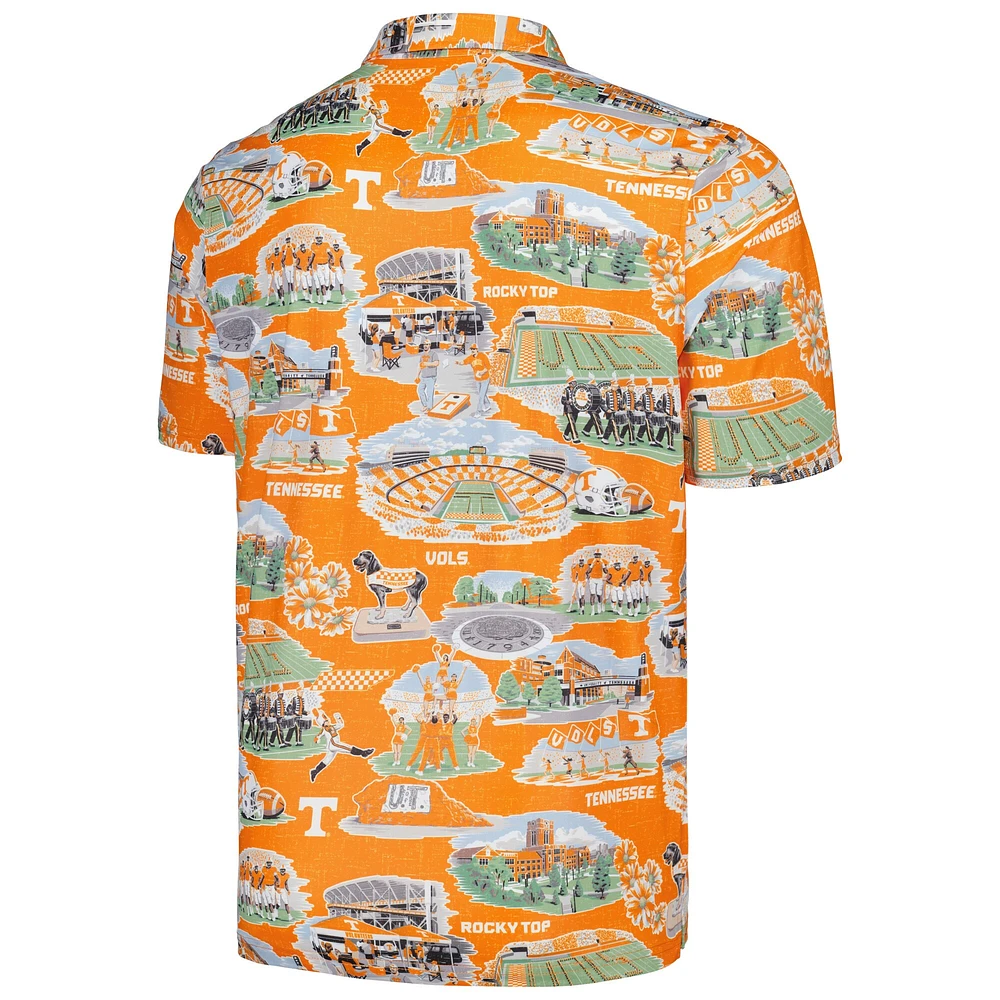 Polo pour homme Reyn Spooner Tennessee Orange Volunteers Scenic