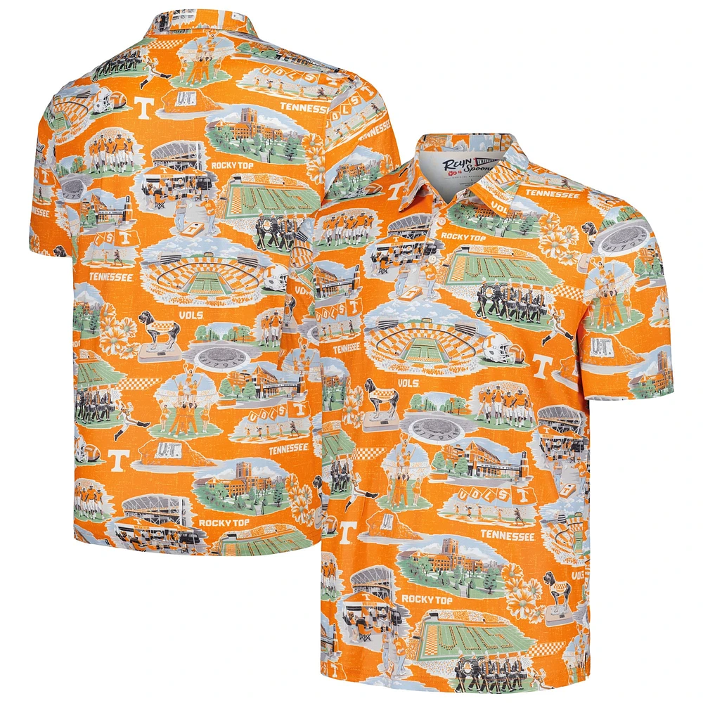 Men's Reyn Spooner Tennessee Orange Volunteers Scenic Polo