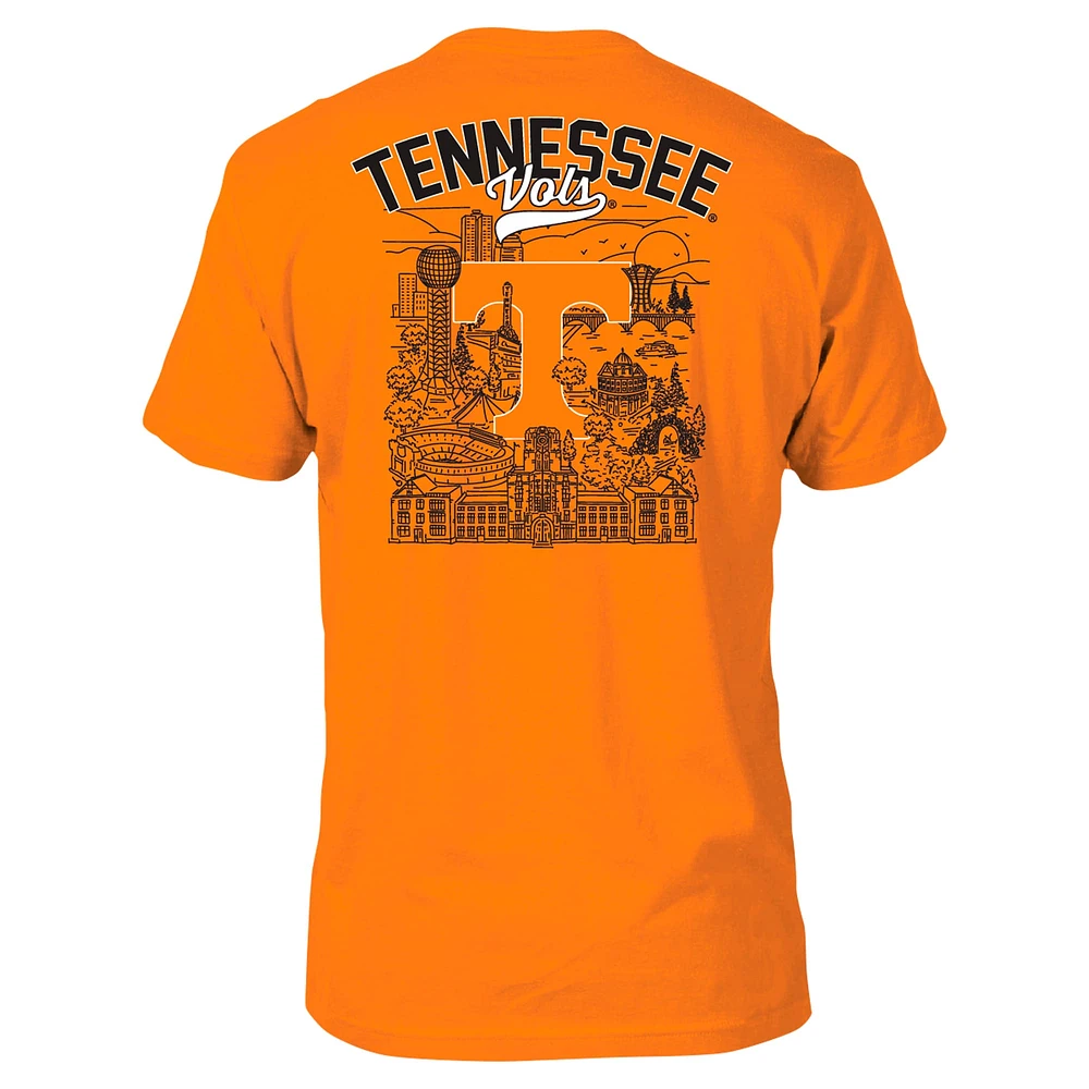 Men's Tennessee Orange Volunteers City Line T-Shirt