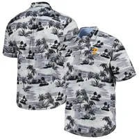 Men's Tommy Bahama Black Tennessee Volunteers Tropical Horizons Button-Up Shirt