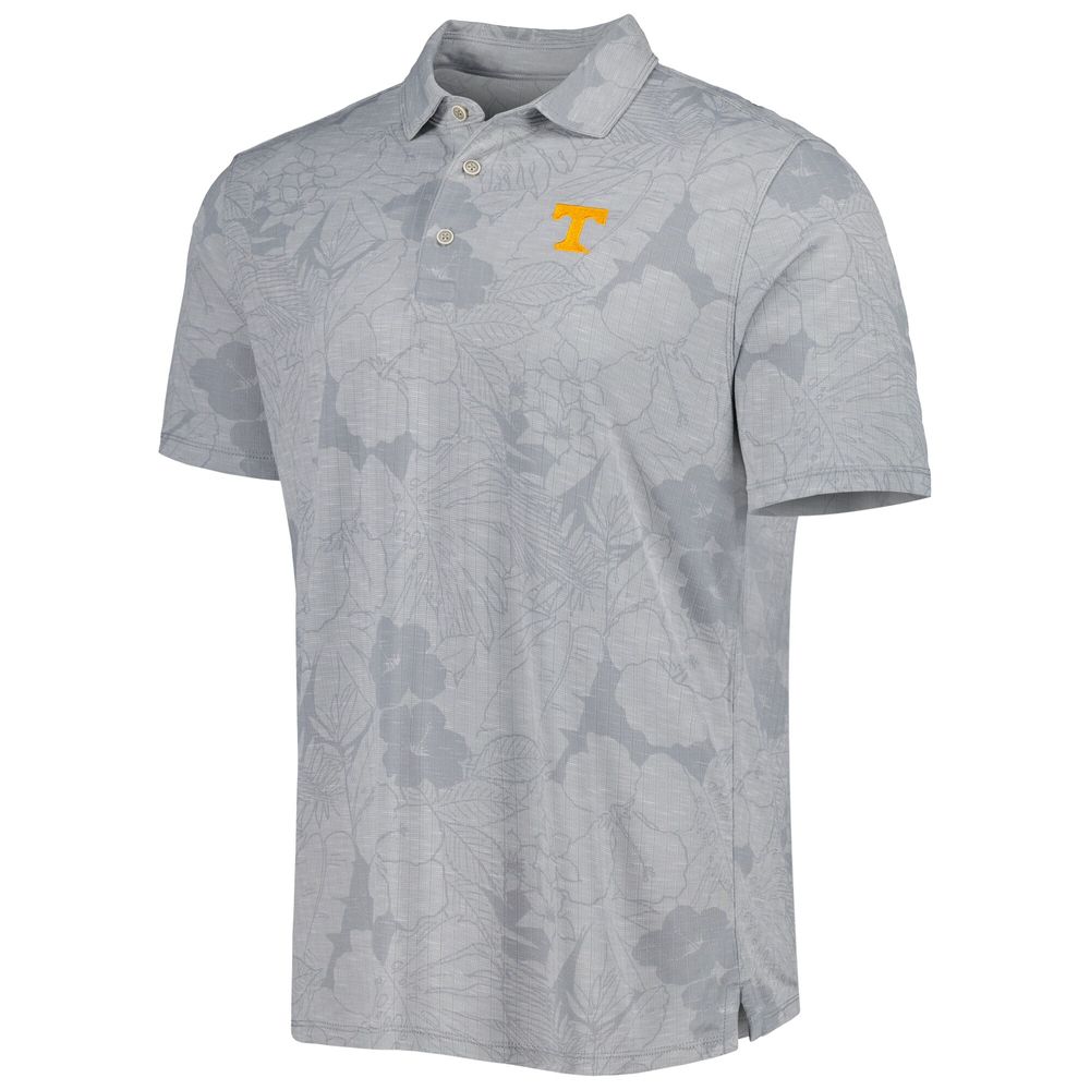 Men's Tommy Bahama Gray Tennessee Volunteers Miramar Blooms Polo
