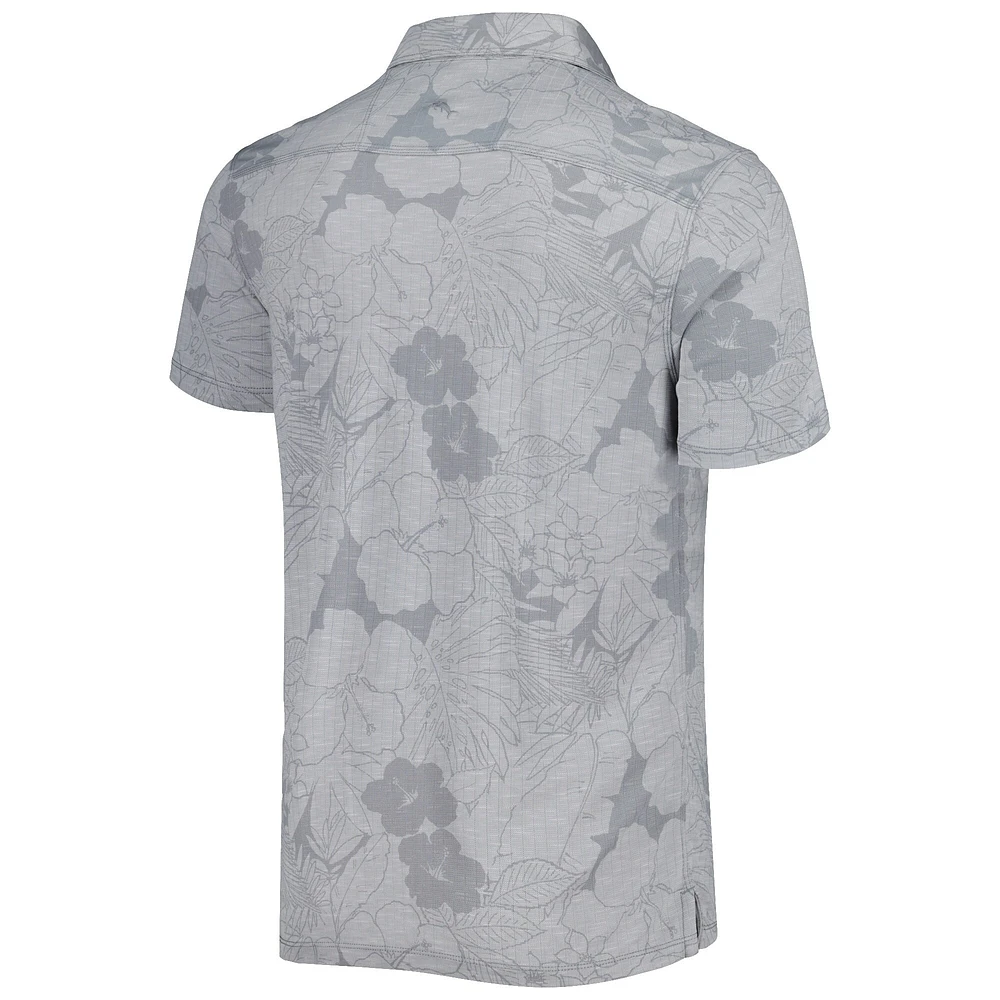 Men's Tommy Bahama Gray Tennessee Volunteers Miramar Blooms Polo
