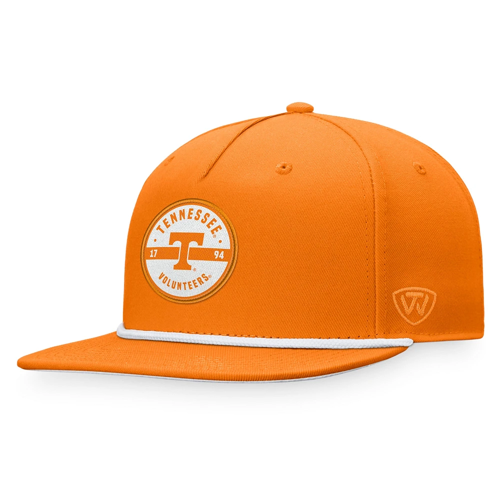 Casquette Top of the World Orange Tennessee Volunteers Bank pour hommes