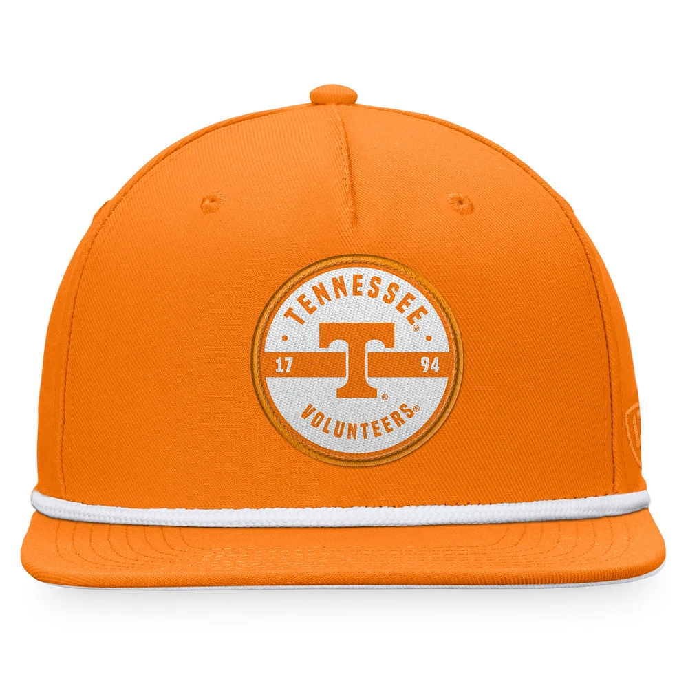 Casquette Top of the World Orange Tennessee Volunteers Bank pour hommes