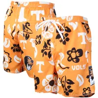 Tennessee Volunteers Wes & Willy Floral Volley Logo Swim Trunks - Orange