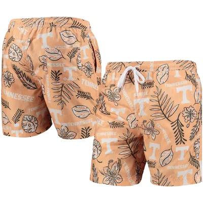 Tennessee Volunteers Wes & Willy Vintage Floral Swim Trunks - Orange