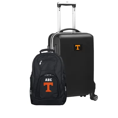 Tennessee Volunteers MOJO Personalized Deluxe 2-Piece Backpack & Carry-On Set - Black