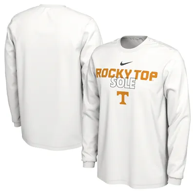 Tennessee Volunteers Nike 2023 On Court Bench Long Sleeve T-Shirt - White