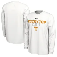 Nike  White Tennessee Volunteers 2023 On Court Bench Long Sleeve T-Shirt