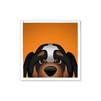 Smokey Tennessee Volunteers 12" x 12" Minimalist Mascot Square Poster Print