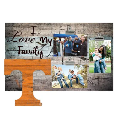 Tennessee Volunteers 11" x 19" I Love My Family Clip Photo Frame