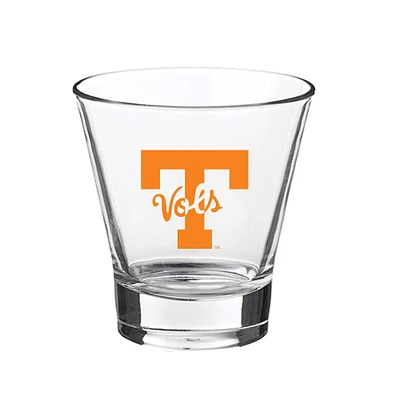 Volontaires du Tennessee 12oz. Verre à roche à voûte inclinée