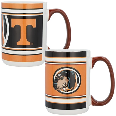 Volontaires du Tennessee 15oz. Ensemble de 2 tasses Home & Away