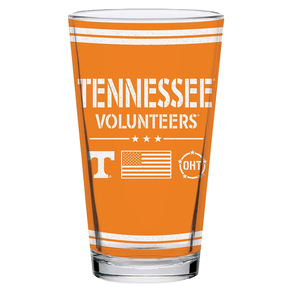 Tennessee Volunteers 16oz. OHT Military Appreciation Pint Glass