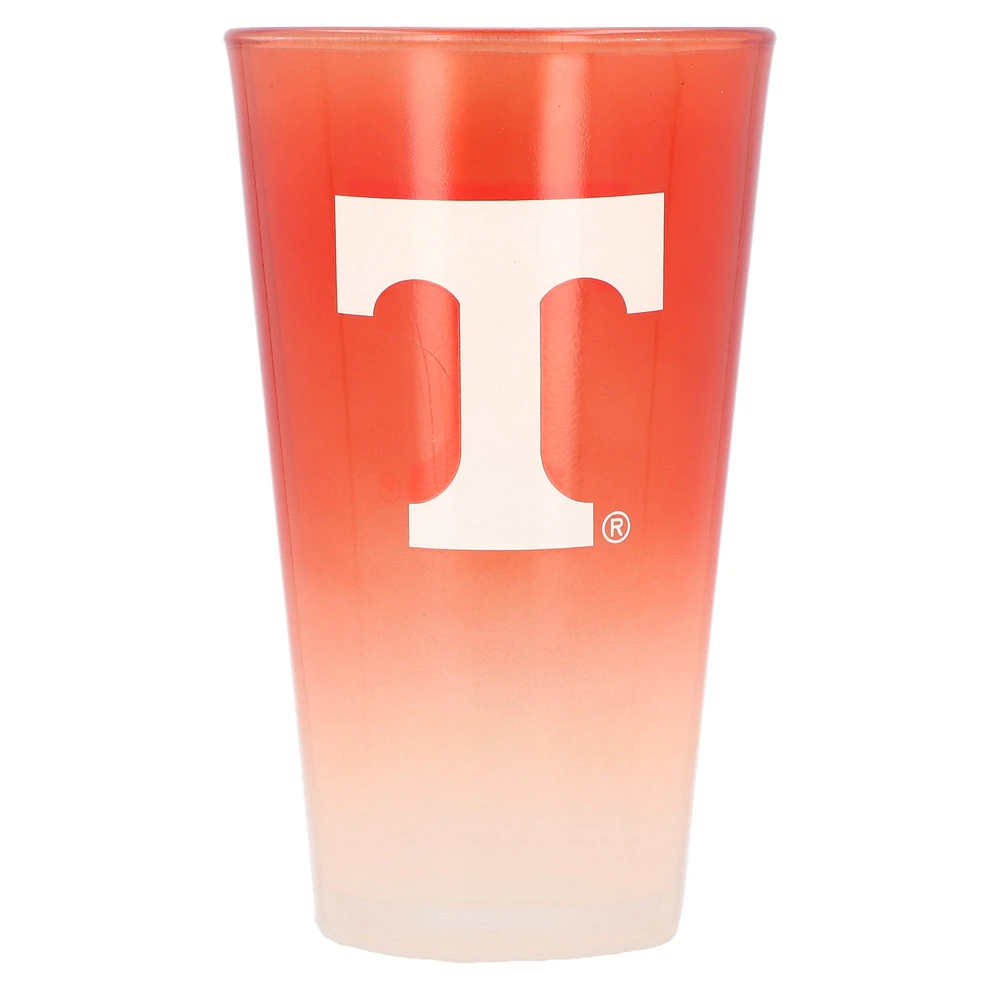 Volontaires du Tennessee 16oz. Verre à pinte ombré