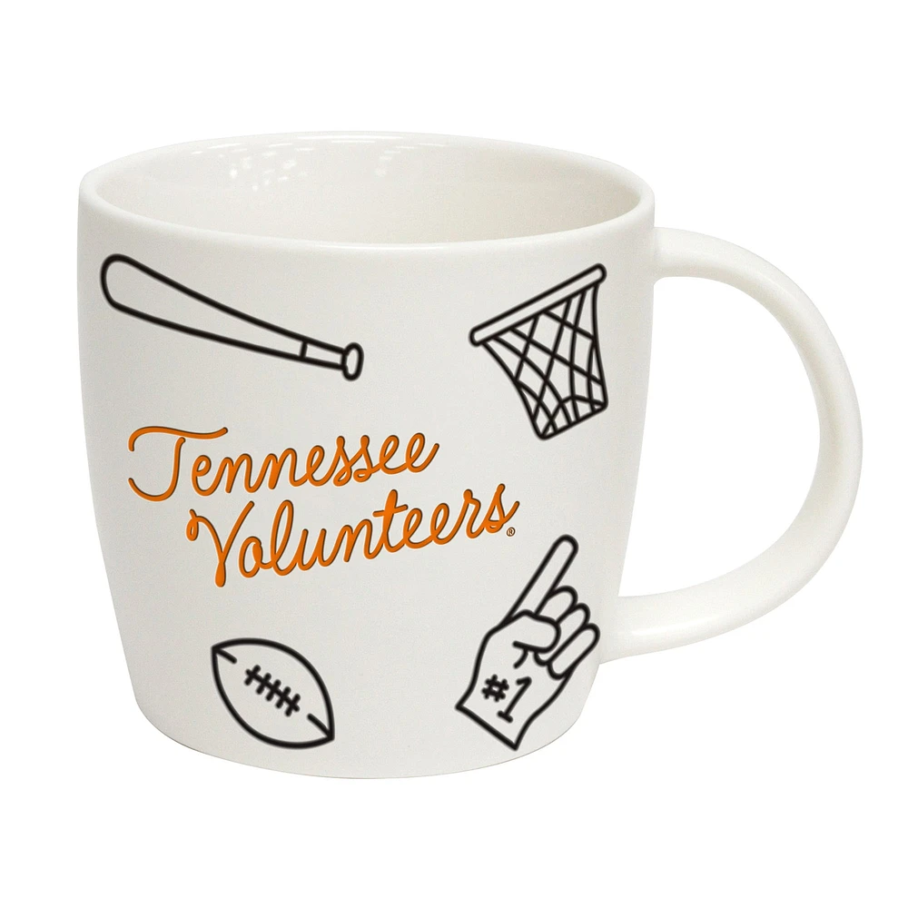 Volontaires du Tennessee 18oz. Tasse de meneur de jeu