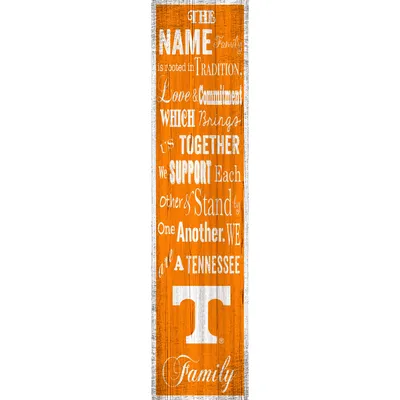 Tennessee Volunteers 6'' x 24'' Personalized Family Banner Sign