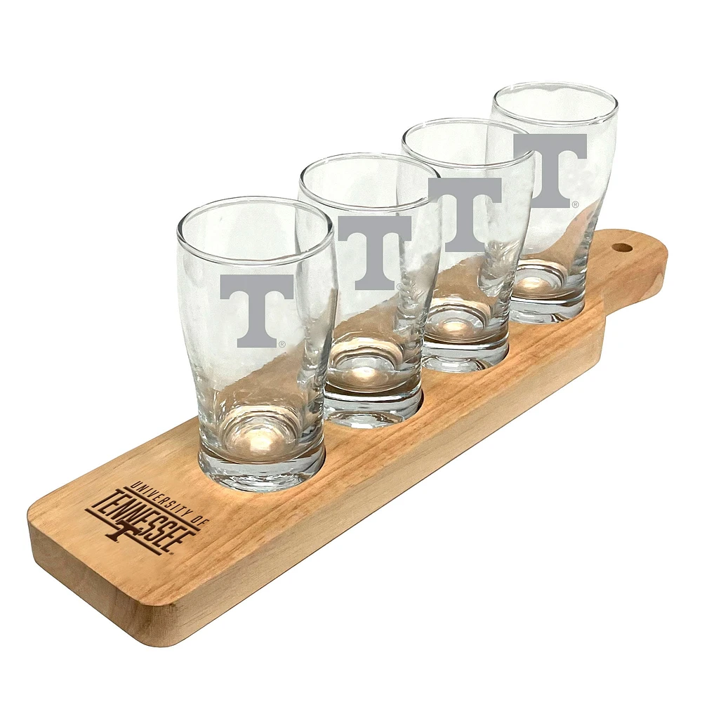 Tennessee Volunteers Four-Pack Beer Flight Glass Set