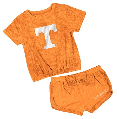 Toddler Colosseum  Tennessee Orange Volunteers Fern T-Shirt and Shorts Set