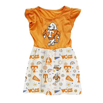 Toddler Wes & Willy  Tennessee Orange Volunteers Vault Princess Dress