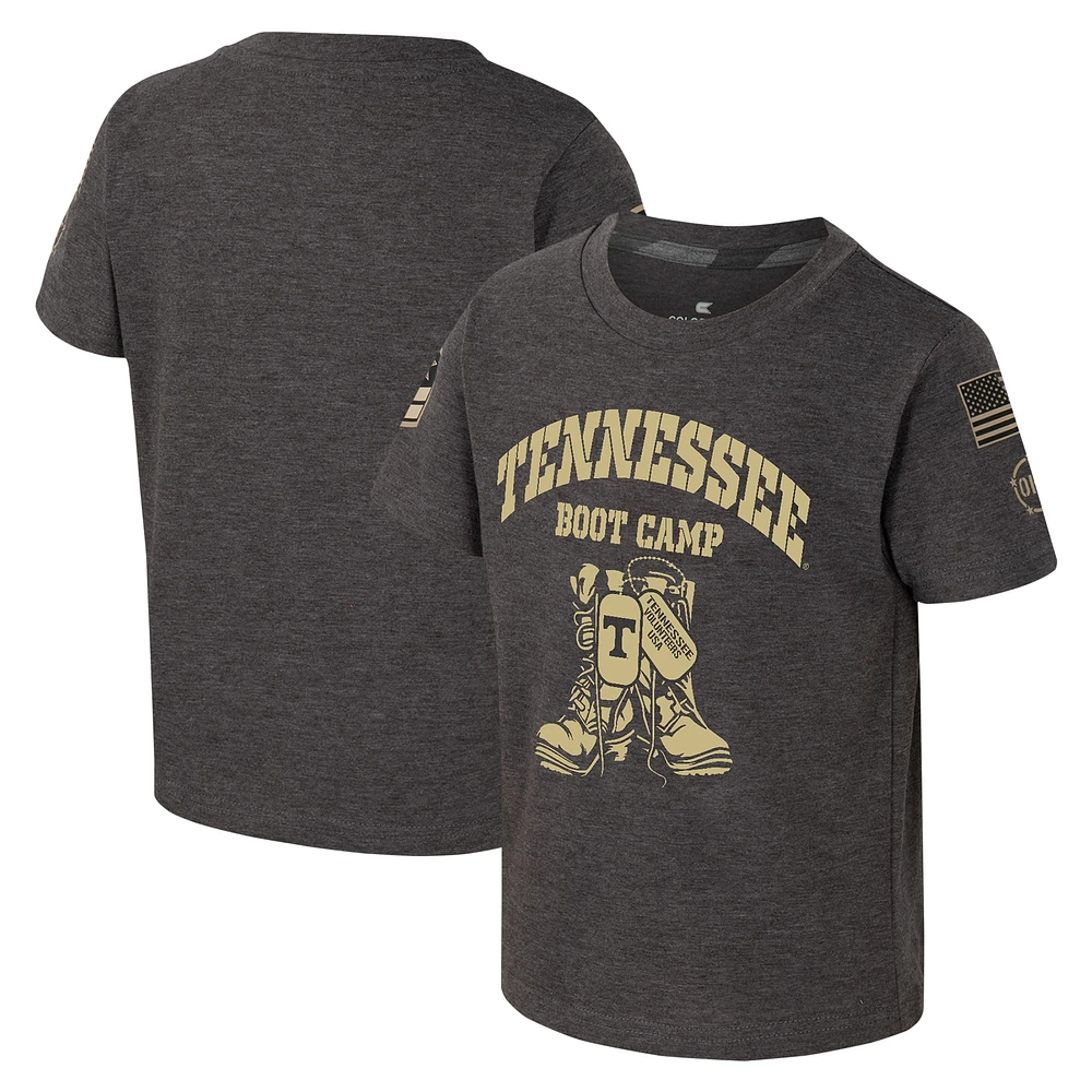 Toddler Colosseum Charcoal Tennessee Volunteers OHT Military Appreciation Boot Camp T-Shirt