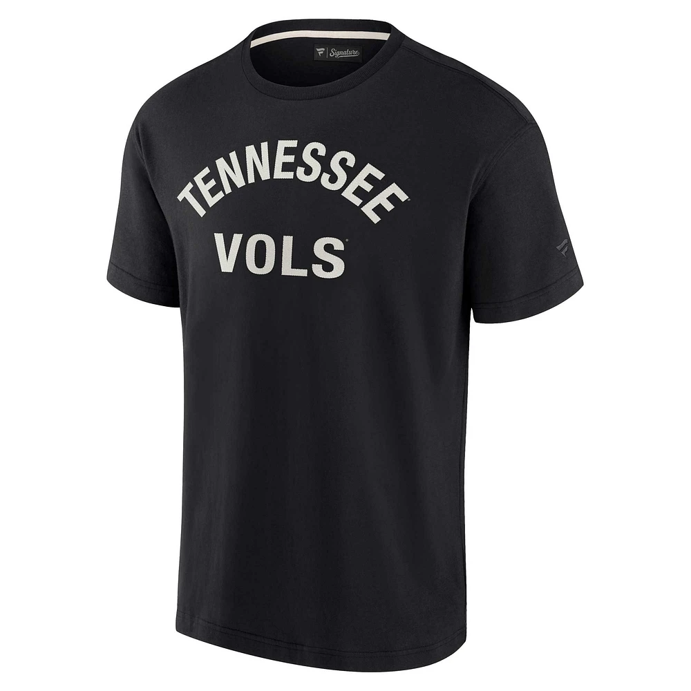 Unisex Fanatics Black Tennessee Volunteers Elements Super Soft Short Sleeve T-Shirt