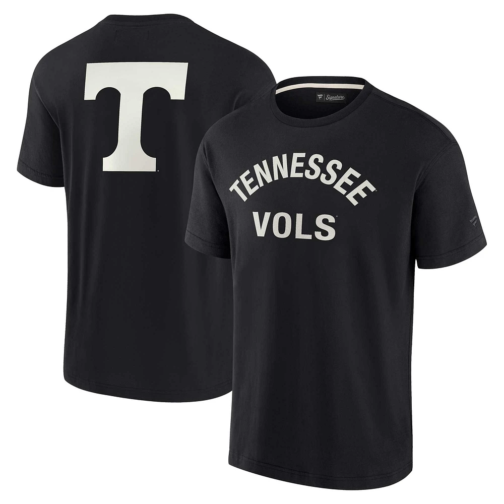 Unisex Fanatics Black Tennessee Volunteers Elements Super Soft Short Sleeve T-Shirt