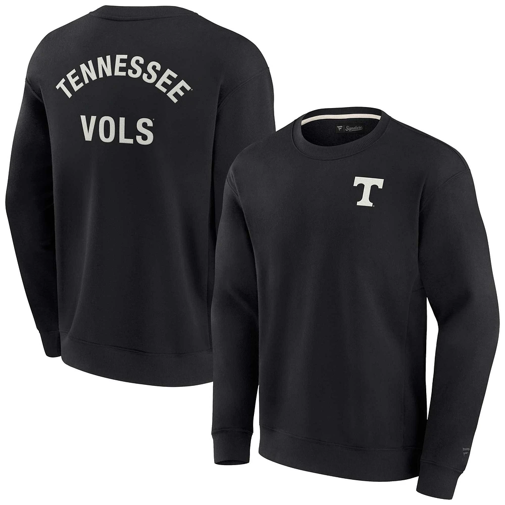 Sweat-shirt unisexe fanatiques noir Tennessee Volunteers super doux