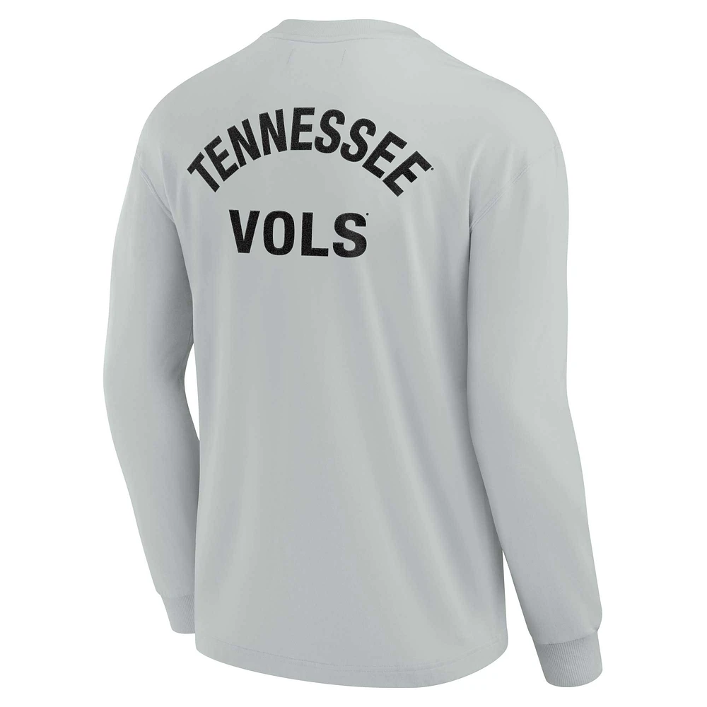 Unisex Fanatics Gray Tennessee Volunteers Elements Super Soft Long Sleeve T-Shirt