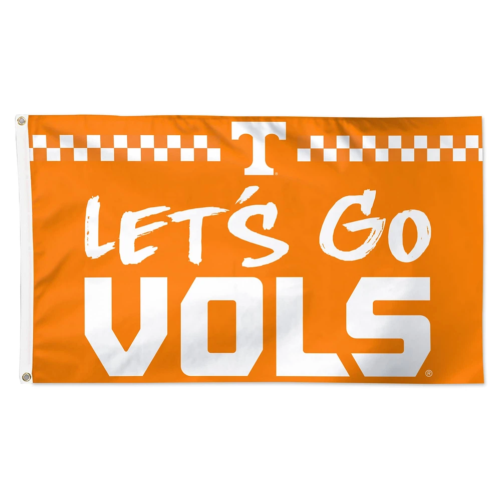 WinCraft Tennessee Volunteers 3' x 5' Single-Sided Deluxe Team Slogan Flag