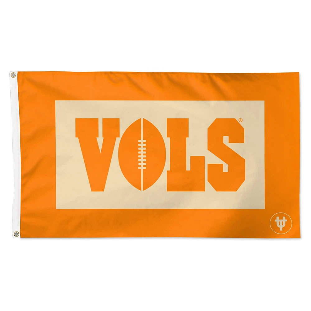 WinCraft Tennessee Volunteers Drapeau de luxe rétro simple face 3 pi x 5 pi