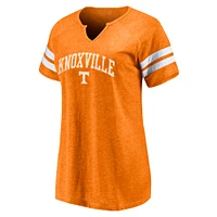 Women's Fanatics  Tennessee Orange Volunteers Arched City Tri-Blend Raglan Notch Neck T-Shirt