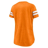 Women's Fanatics  Tennessee Orange Volunteers Arched City Tri-Blend Raglan Notch Neck T-Shirt