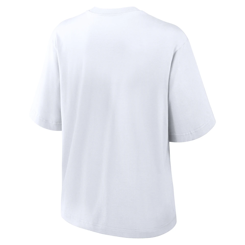 T-shirt Nike blanc Tennessee Volunteers Campus Bold Boxy pour femme