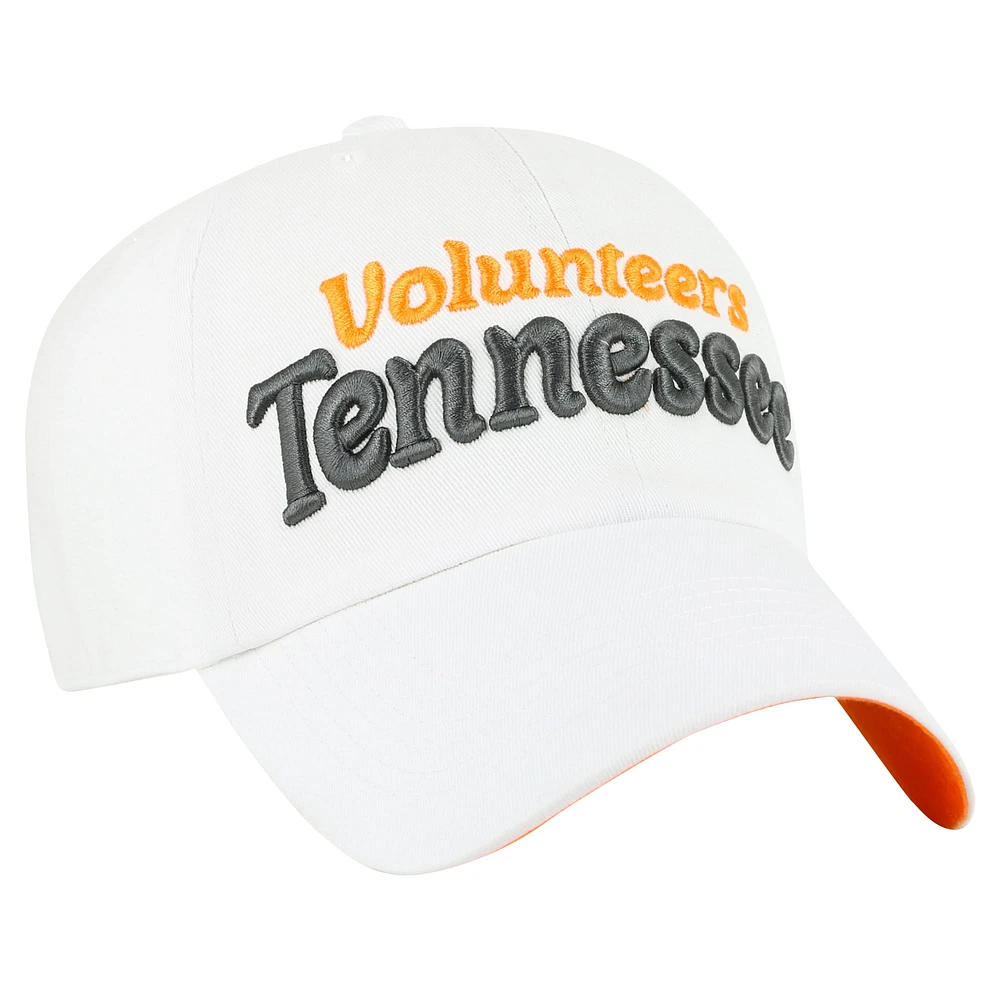 Casquette ajustable blanche Tennessee Volunteers Pensacola Clean Up pour femme '47