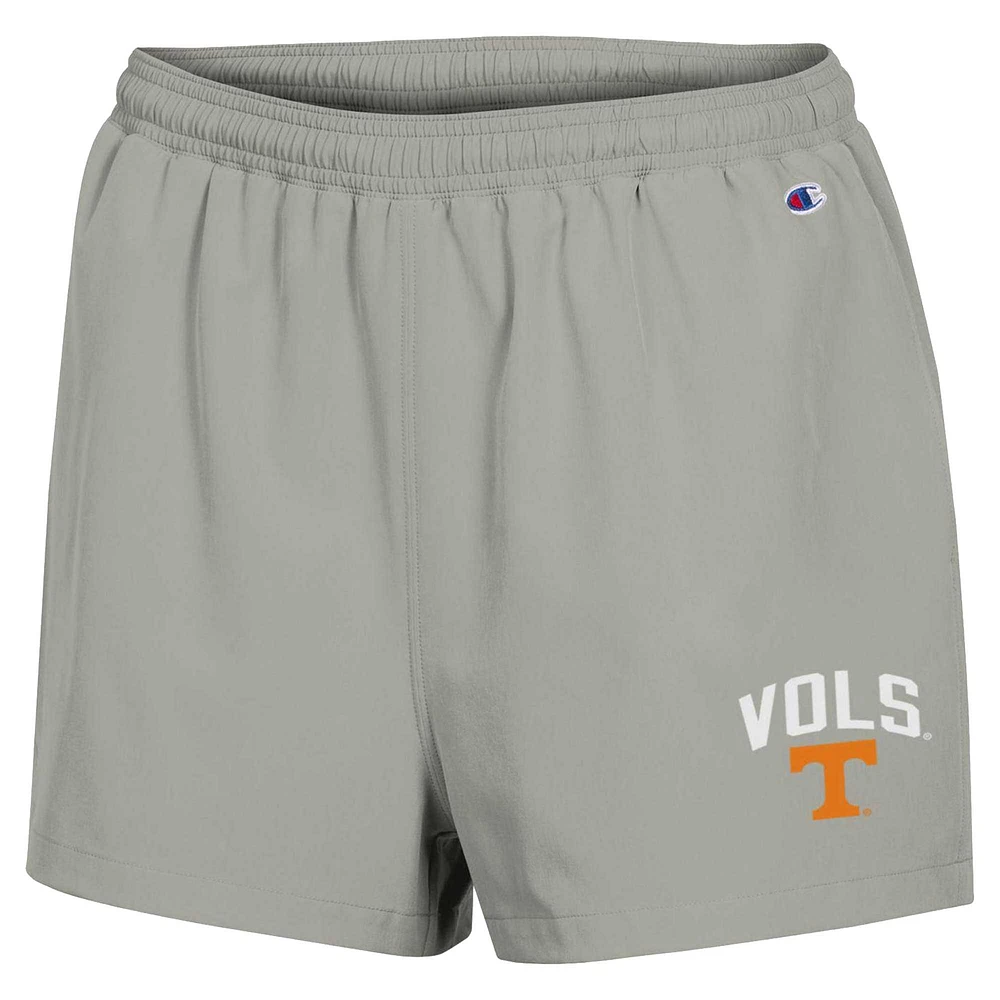 Short taille haute pour femme Champion Tennessee Volunteers Football Fan gris