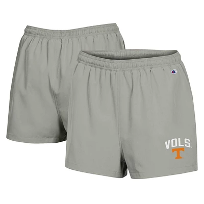 Women's Champion Gray Tennessee Volunteers Football Fan High Waist Shorts