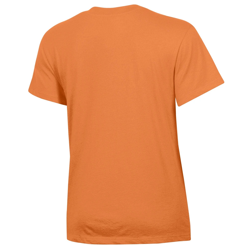 T-shirt de l'équipe baseball féminine Tennessee Orange Volunteers State Outline