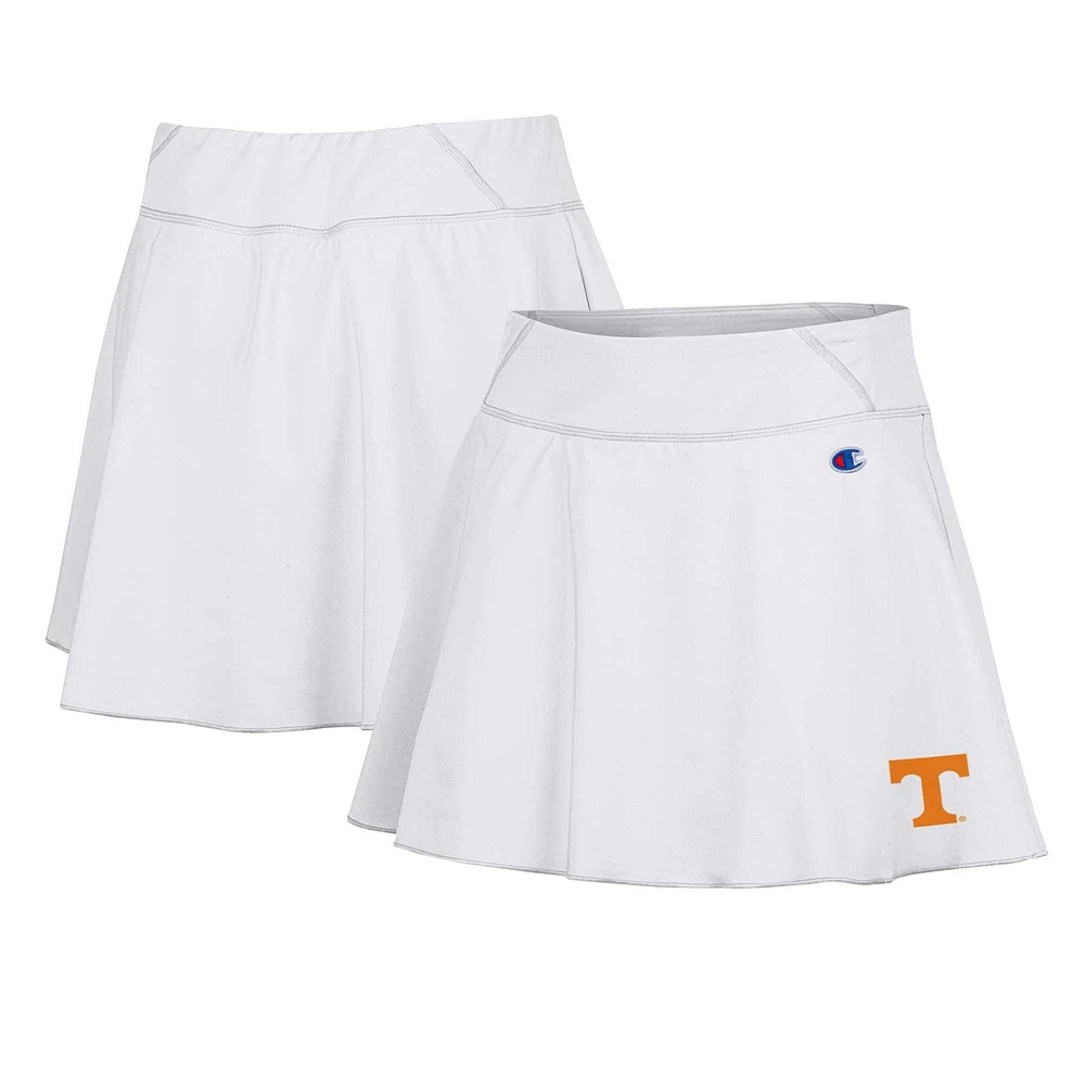 Jupe-short blanche Tennessee Volunteers Tailgate Soft Touch pour femmes