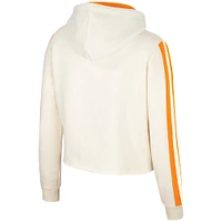 Women's Colosseum Cream Tennessee Volunteers Perfect Date Cropped Pullover Hoodie