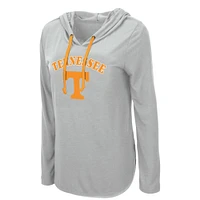 Colosseum Grey Tennessee Volunteers My Lover T-shirt à capuche léger manches longues pour femme