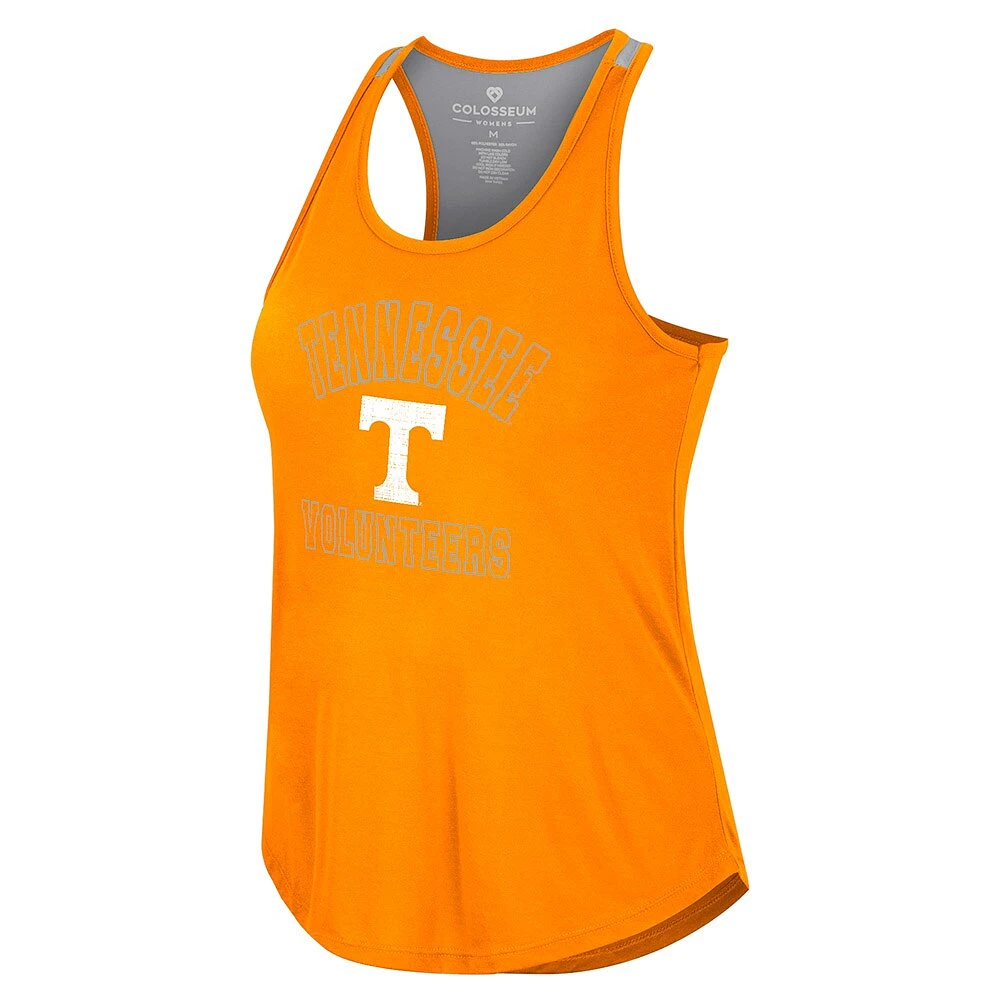 Women's Colosseum Tennessee Orange Volunteers 10 Days Racerback Scoop Neck Tank Top