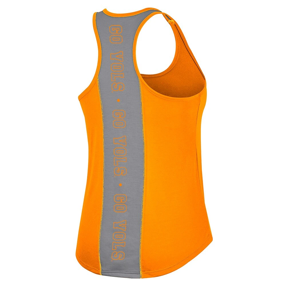 Women's Colosseum Tennessee Orange Volunteers 10 Days Racerback Scoop Neck Tank Top