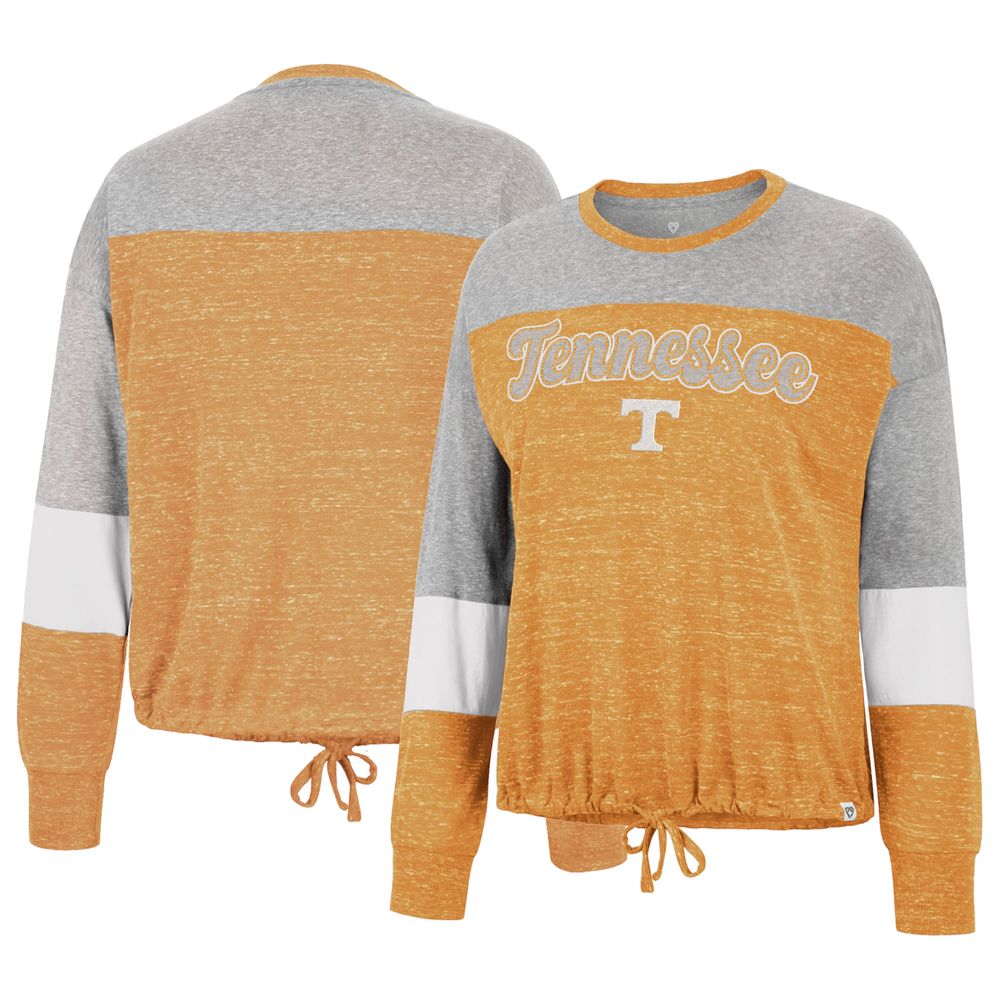 Women's Colosseum Tennessee Orange Volunteers Joanna Tie Front Long Sleeve T-Shirt