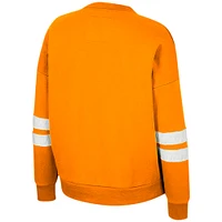 Women's Colosseum Tennessee Orange Volunteers Perfect Date Notch Neck Pullover Sweatshirt